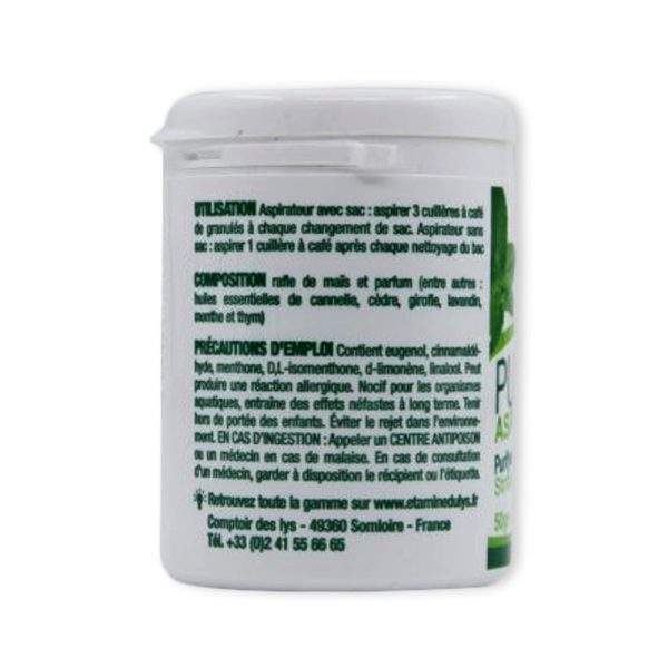 Purificateur aspirateur (50 g) - Étamine du lys 1 entretien purificateur aspirateur etamine du lys 50g 2 1000 min entretien purificateur aspirateur etamine du lys 50g 2 1000 min entretien purificateur aspirateur etamine du lys 50g 2 1000 min
