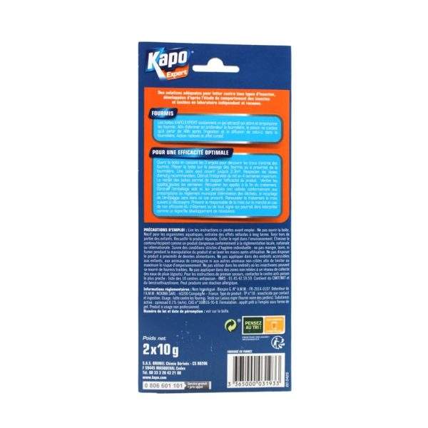 Appât anti-fourmis (x 2) - KAPO 1 insecticide boite appat fourmis kapo 2 1000 min insecticide boite appat fourmis kapo 2 1000 min insecticide boite appat fourmis kapo 2 1000 min