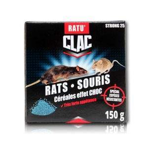 Insecticides et anti-nuisibles 18 insecticide cereales rats 150g ratuclac 1 min Céréales rats et souris (150 g) - Ratu'Clac
