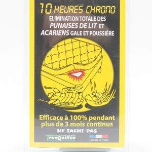 Plaquette anti-punaises de lit 10 heures chrono (10 g/Plaquette) - Tranquilléo