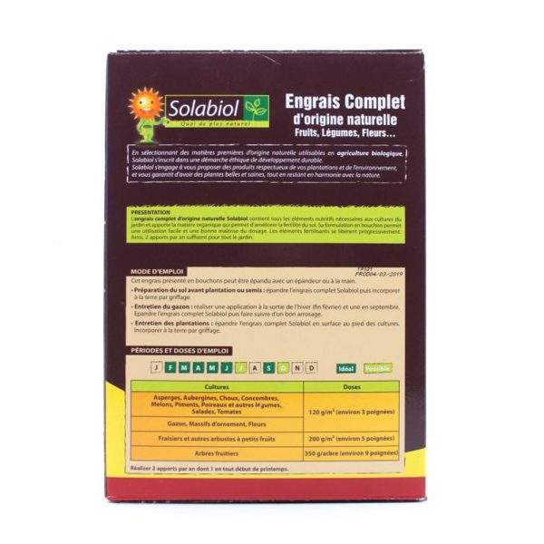 jardinage engrais complet fruits fleurs legumes solabiol 2 1000 jardinage engrais complet fruits fleurs legumes solabiol 2 1000