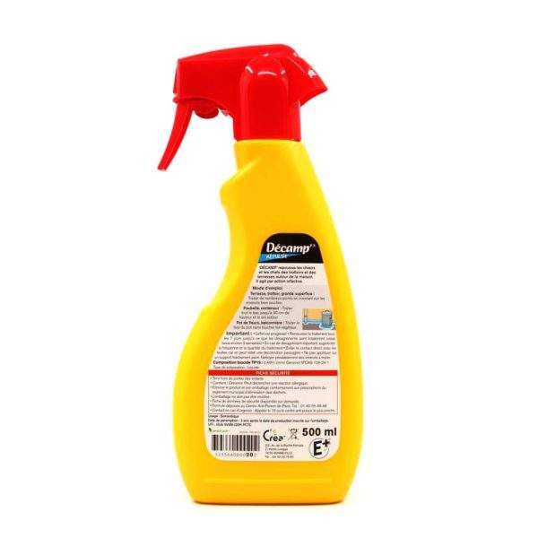 Répulsif chiens chats (500 ml) - Décamp' 1 repulsif chiens 500ml decamp 2 1000 min BSI Spray répulsif